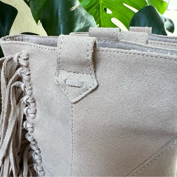 Zara Fringe Cream Suede Ankle Boots EU39 US8 ‘Display Shoes’ - Picture 13 of 17